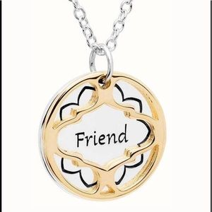 Chamilia Love Sterling Silver Treasure Necklace - Friend (NWOT)